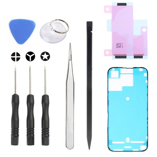 Комплект за ремонт Jiafa JF-8162 за смяна на батерия Apple iPhone 15 Pro Max, 9в1