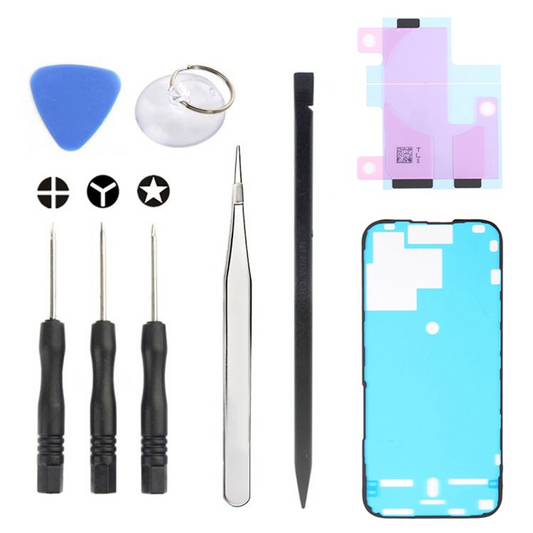 Комплект за ремонт Jiafa JF-8162 за смяна на батерия Apple iPhone 15 Pro, 9в1