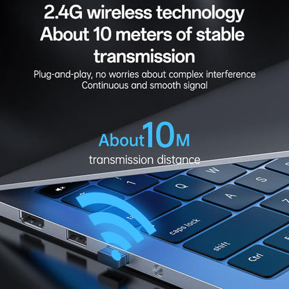 Комплект безжична клавиатура и мишка Yesido KB43, черен