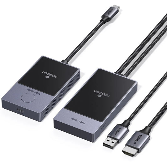 Безжичен HDMI екстендер UGREEN CM737, 1080P, Сив