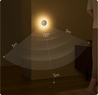 Лампа Led Veghe Xiaomi Light 3, 2700K, Сензор, Бяла BHR8978GL