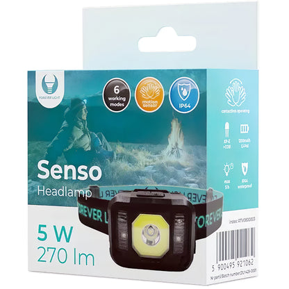 Forever Senso XP-E LED фенерче за глава, 270lm, 1200mAh 