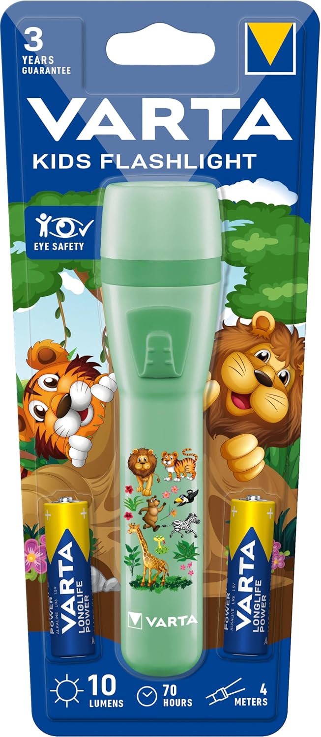 LED фенерче Varta Kids Flashlight, 10lm, зелено