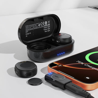 Лавалиера Acefast R3, USB-C, Комплект 2 броя, Черна