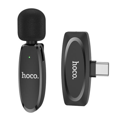 HOCO L15 Lavalier, USB-C, черен