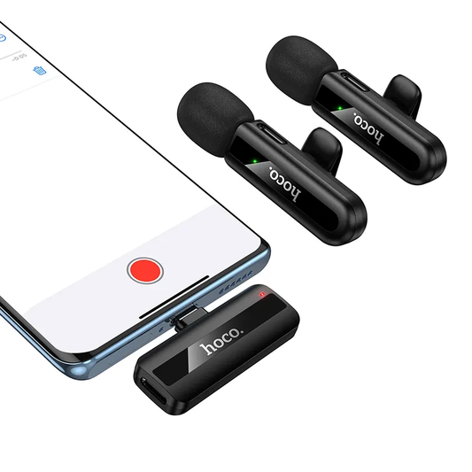 Лавалиера HOCO L20A, USB-C / Lightning, Комплект 2 броя, Черна