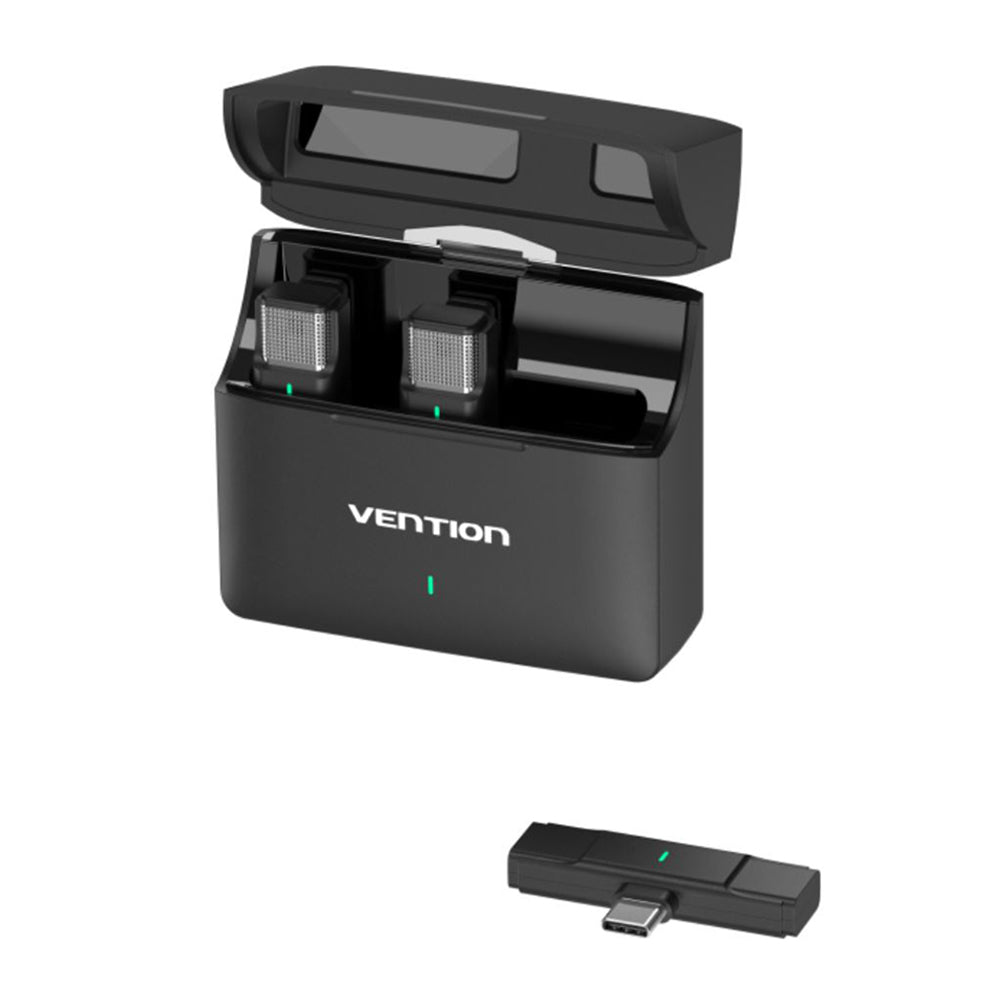 Лавалиера Vention Clip-On, USB-C, Комплект 2 броя, Черна