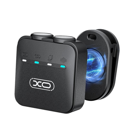 Лавалиера XO Design MC15 Dual, USB-C / Lightning, комплект 2 броя, черен