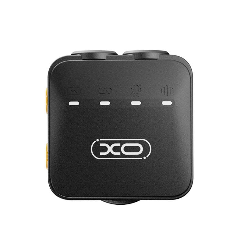 Лавалиера XO Design MC15 Dual, USB-C / Lightning, комплект 2 броя, черен