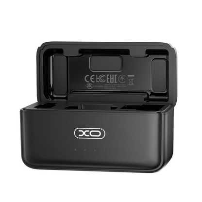 Лавалиера XO Design MC15 Dual, USB-C / Lightning, комплект 2 броя, черен
