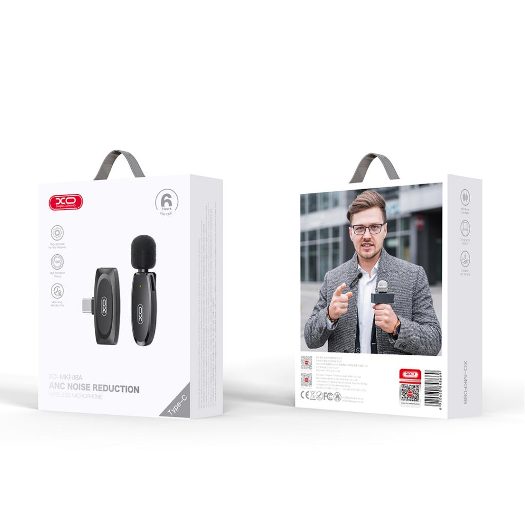 Лавалиер XO Design MKF08A, USB-C, Черен