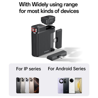 Лавалиера Yesido KR19, USB-C / Lightning, Комплект 2 броя, Черна