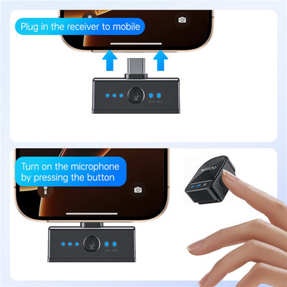 Лавалиера Yesido KR19, USB-C / Lightning, Комплект 2 броя, Черна