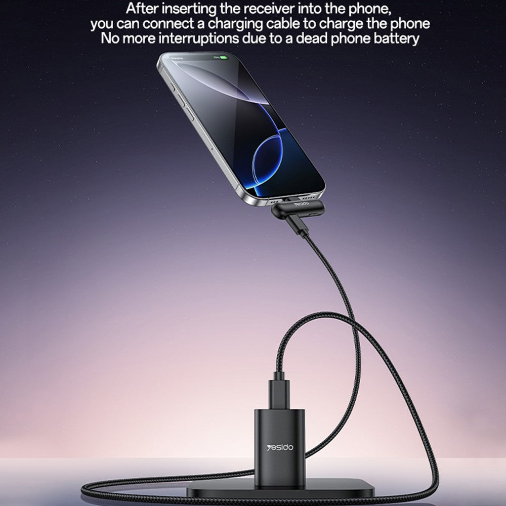 Lavaliera Yesido KR21, USB-C, Комплект 2 броя, Черна