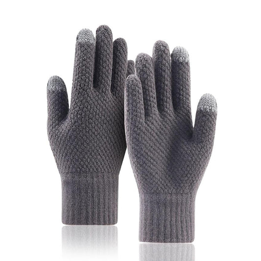 Techsuit Men's Winter Touchscreen Gloves ST0013, Size 22cm, Gray