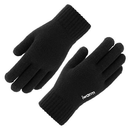 Зимни тактилни ръкавици Iwarm ST0005, размер 21см, черни