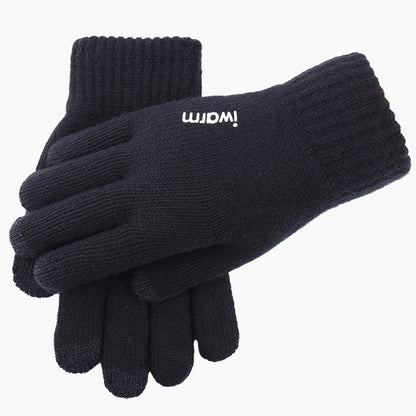 Зимни тактилни ръкавици Iwarm ST0005, размер 21см, черни