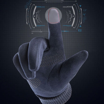 Зимни тактилни ръкавици унисекс Techsuit ST0009, универсален размер, сини