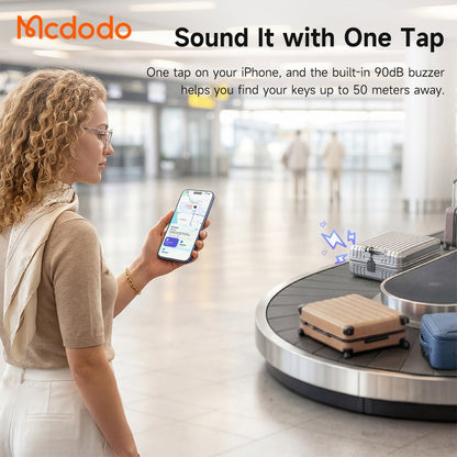 Mcdodo SmartTag Luggage Napa Pro AT-3790 за iOS Series, Черен