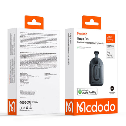 Mcdodo SmartTag Luggage Napa Pro AT-3790 за iOS Series, Черен