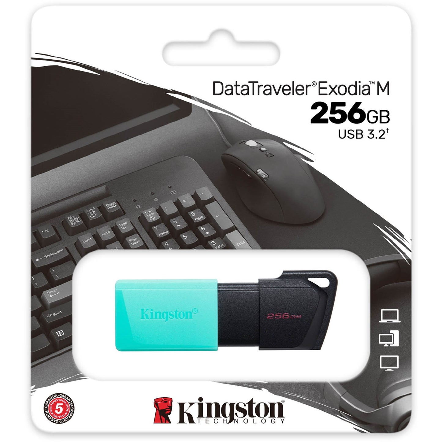 Външна памет USB-A 3.2 Kingston DT Exodia M, 256Gb DTXM/256GB