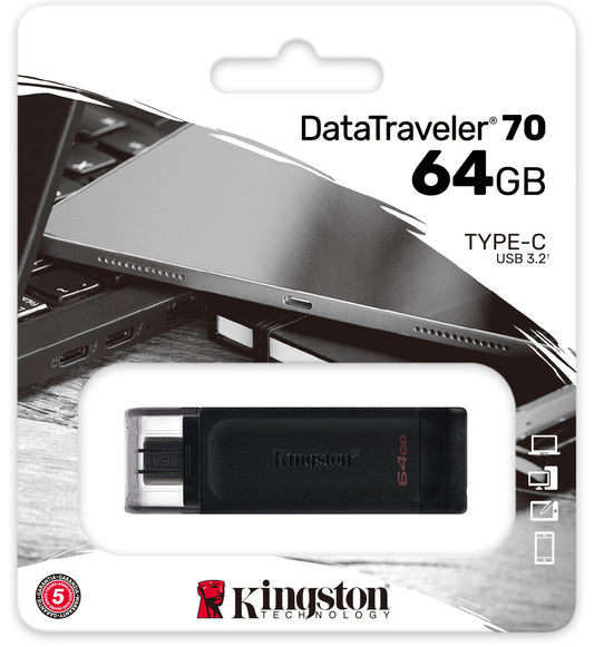 Kingston DT70, 64Gb DT70/64GB USB-C външна памет