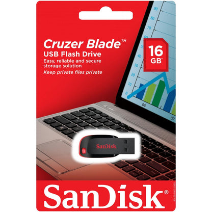 SanDisk Cruzer Blade USB-A външна памет, 16Gb SDCZ50-016G-B35