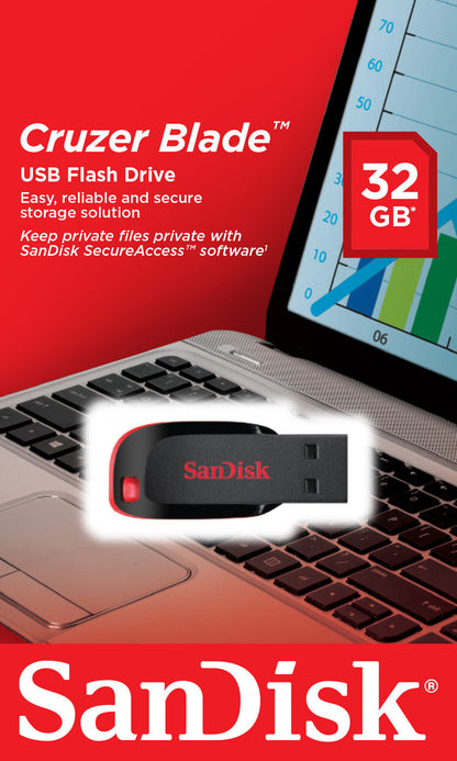 SanDisk Cruzer Blade USB-A външна памет 32Gb SDCZ50-032G-B35