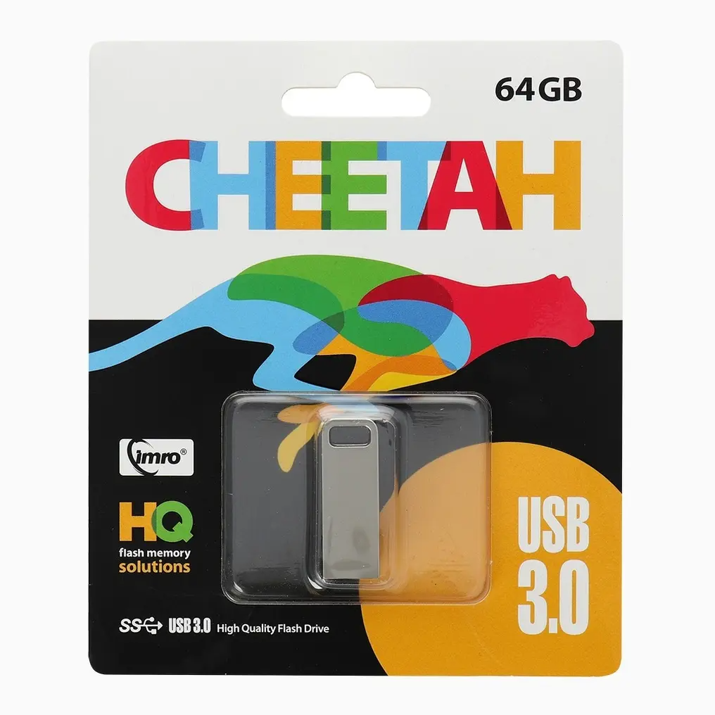 Външна памет USB-A 3.0 Imro Cheetah, 64Gb