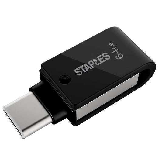 Външна памет USB-A 3.1 / USB-C Staples K23, 64Gb EKMMD64GK233CST