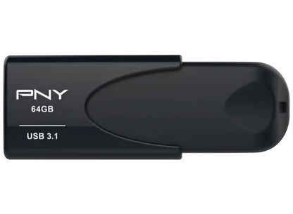 Външна памет USB-A 3.1 PNY Attache 4, 64Gb FD64GATT431KK-EF