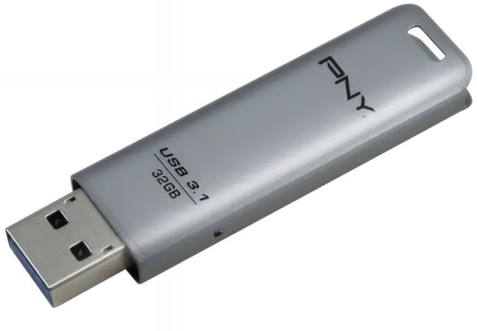Външна памет USB-A 3.1 PNY Elite Steel, 32Gb FD32GESTEEL31G-EF