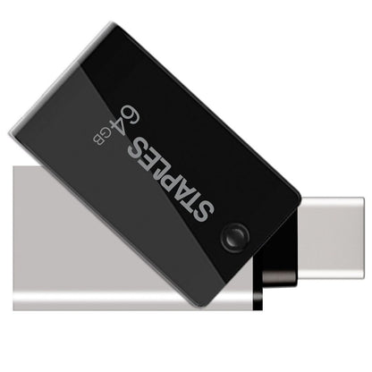 Външна памет USB-A 3.1 / USB-C Staples K23, 64Gb EKMMD64GK233CST