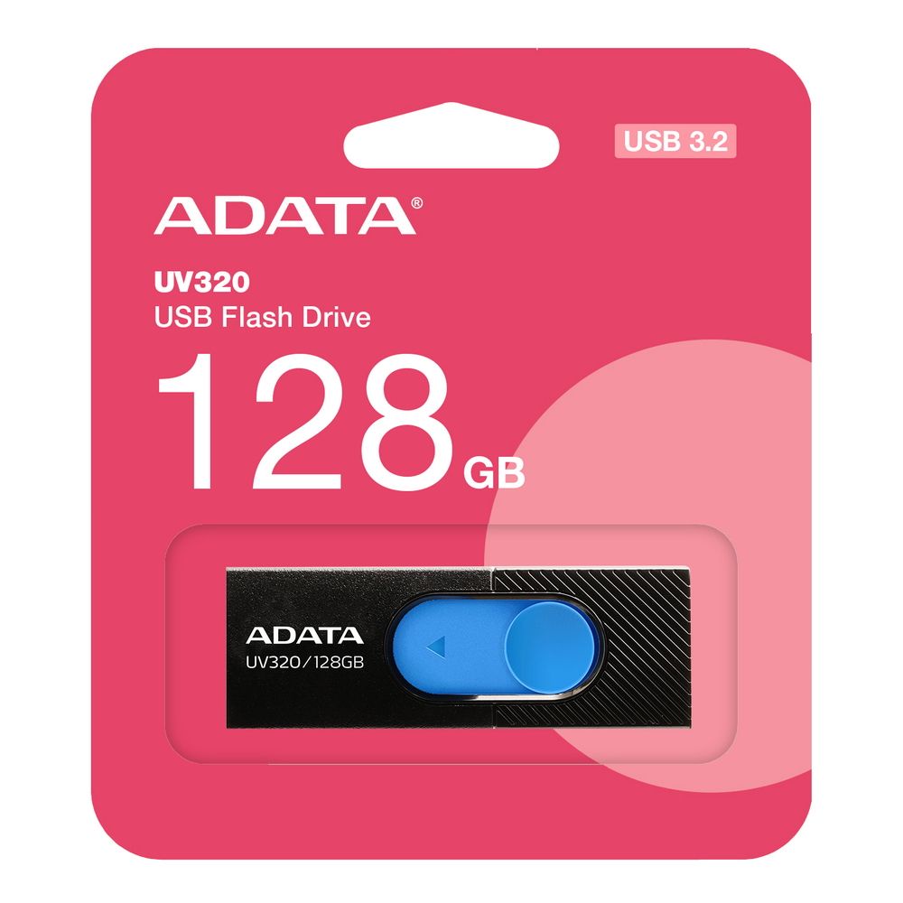 Външна памет USB-A 3.2 Adata UV320, 128Gb AUV320-128G-RBKBL 