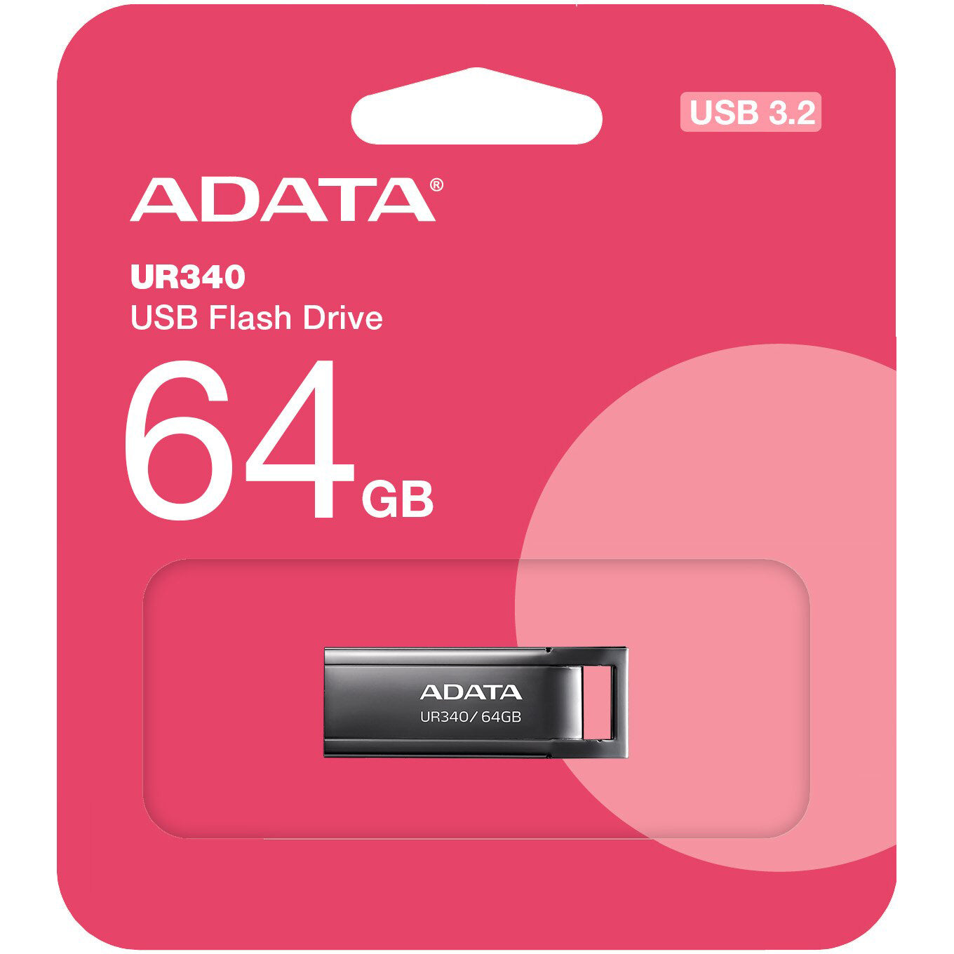 Външна памет USB-A 3.2 Adata UR340, 64Gb AROY-UR340-64GBK 