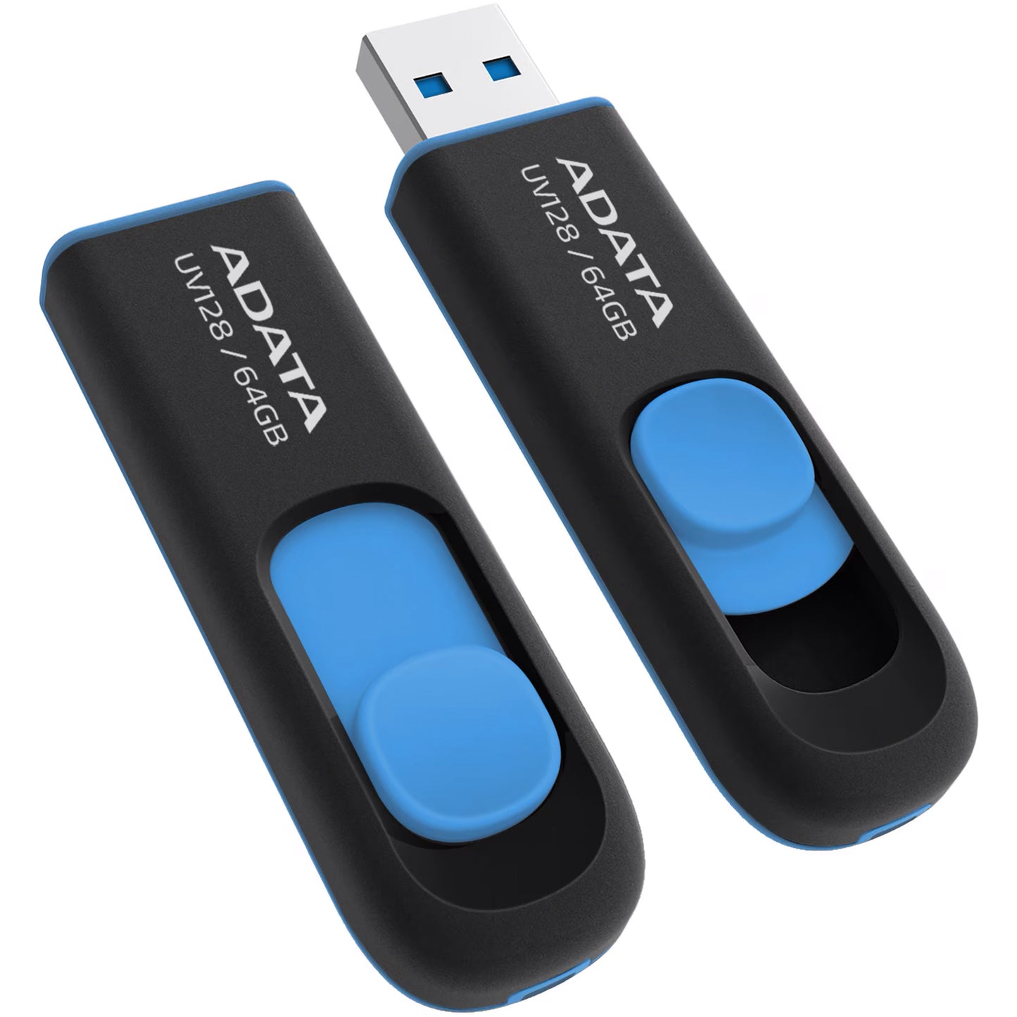 Външна памет USB-A 3.2 Adata UV128, 64Gb AUV128-64G-RBE 