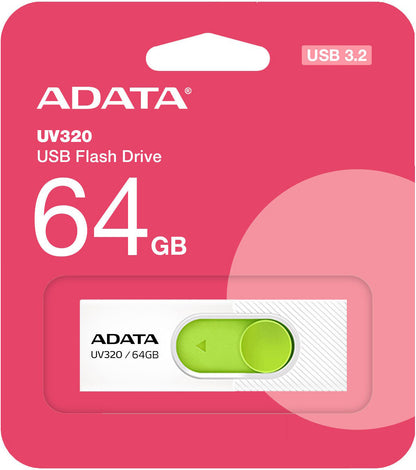 Външна памет USB-A 3.2 Adata UV320, 64Gb AUV320-64G-RWHGN