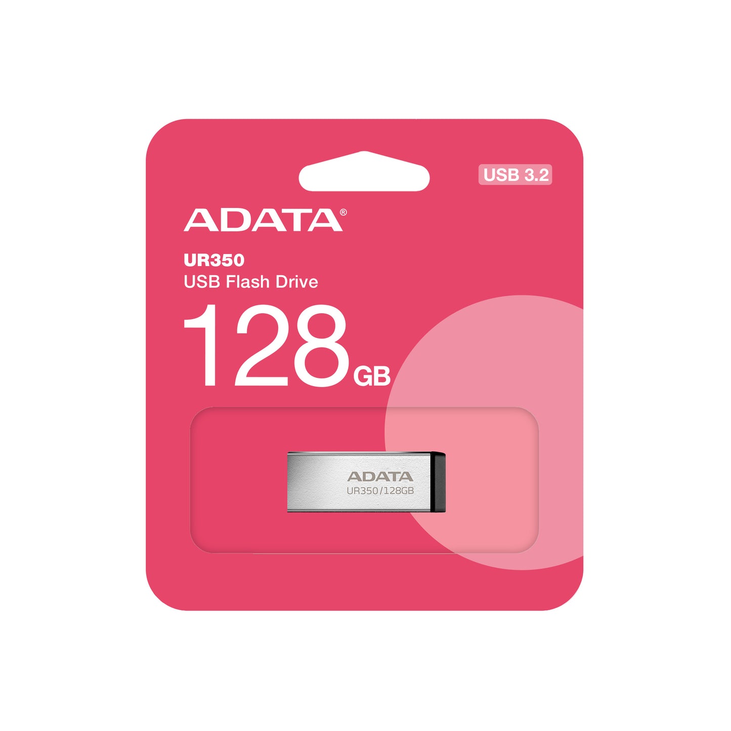 Външна памет USB-A 3.2 Adata UR350, 128Gb UR350-128G-RSR/BK