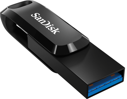 Външна памет USB-A 3.2 / USB-C SanDisk Ultra Dual Go, 512Gb SDDDC3-512G-G46