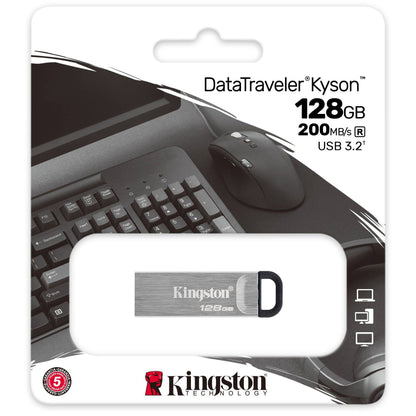 Външна памет USB-A 3.2 Kingston DT Kyson, 128Gb DTKN DTKN/128GB