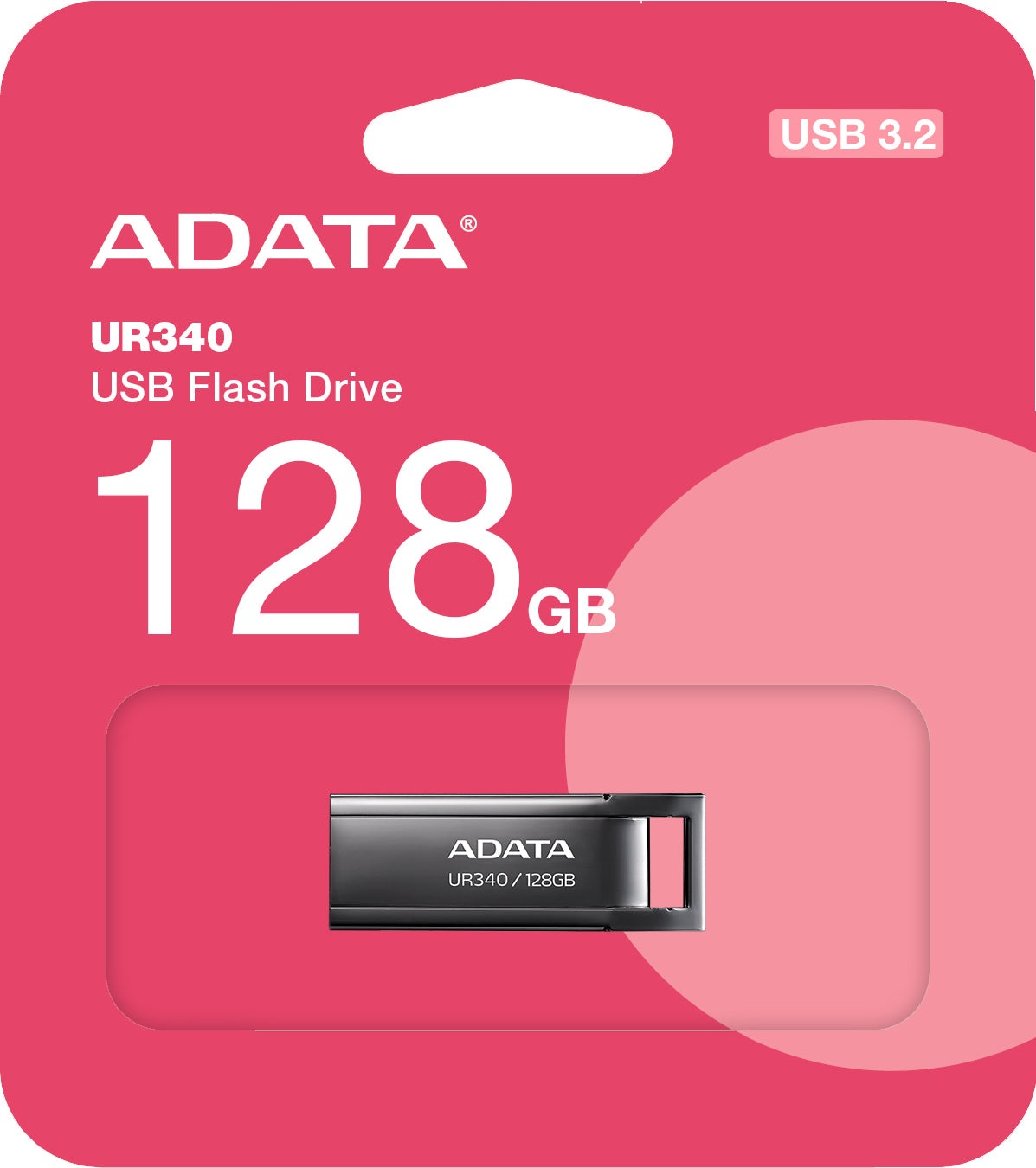 Външна памет USB-A 3.2 Adata UR340, 128Gb AROY-UR340-128GBK 