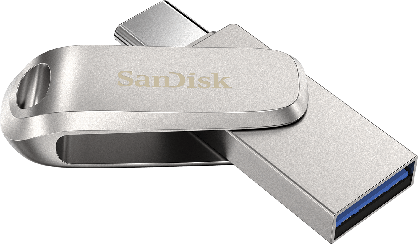 Външна памет USB-A 3.2 / USB-C SanDisk Ultra Luxe Dual Drive, 128Gb SDDDC4-128G-G46