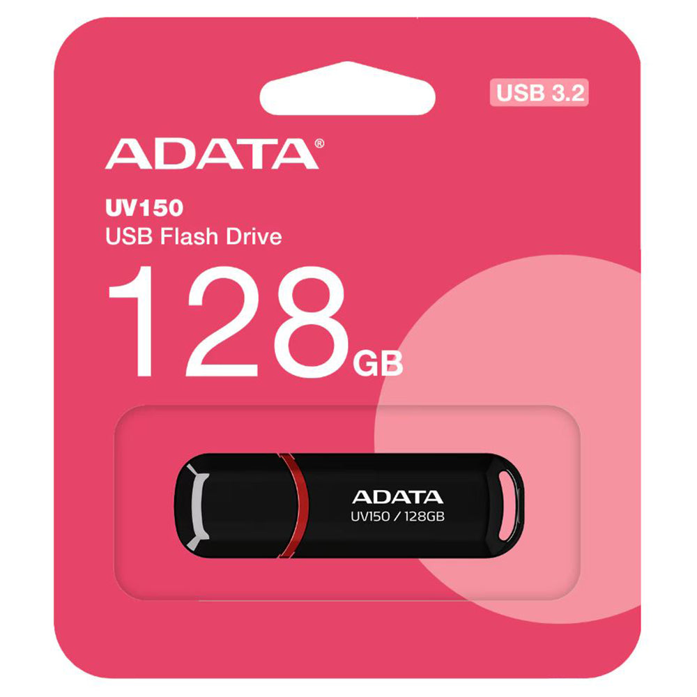 Външна USB-A 3.2 памет Adata UV150, 128 GB AUV150-128G-RBK