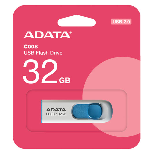 Външна памет USB-A Adata C008, 32Gb AC008-32G-RWE