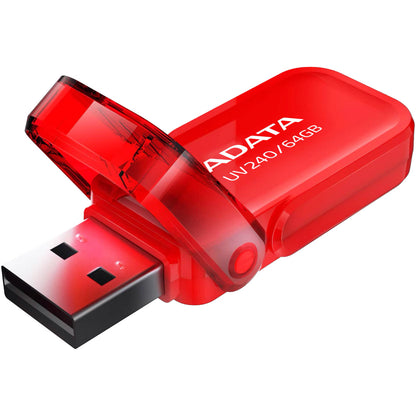 Външна памет USB-A Adata UV240, 64Gb AUV240-64G-RRD 