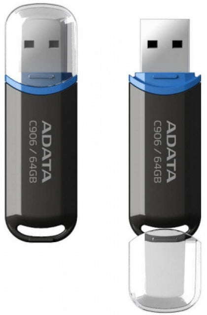 Външна памет USB-A Adata C906, 64Gb AC906-64G-RBK
