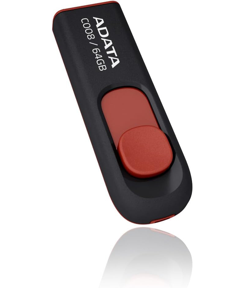 Външна памет USB-A Adata C008, 64Gb AC008-64G-RKD