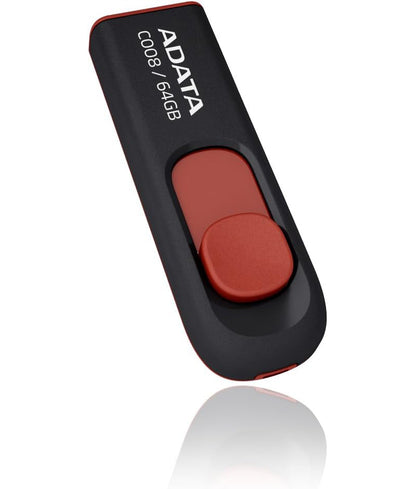 Външна памет USB-A Adata C008, 64Gb AC008-64G-RKD