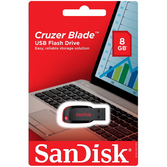 SanDisk Cruzer Blade USB-A външна памет, 8Gb SDCZ50-008G-B35 