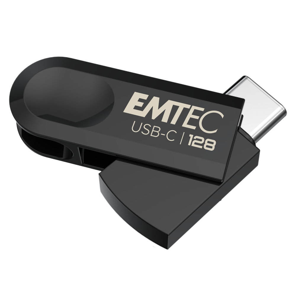 External USB-C Memory Emtec C280 Single, 128Gb ECMMD128GC2